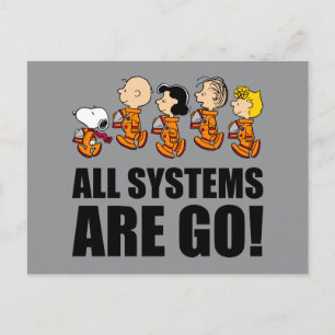 Peanuts Space Postcard