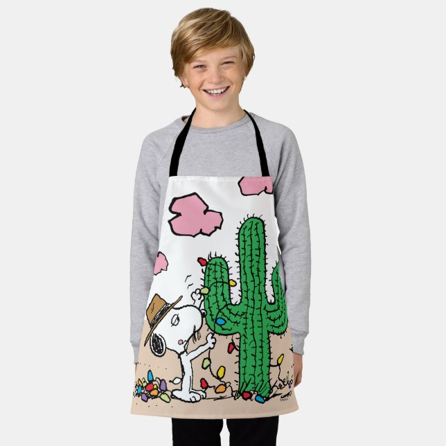 Peanuts | Spike Decorates for Christmas Apron (Worn)