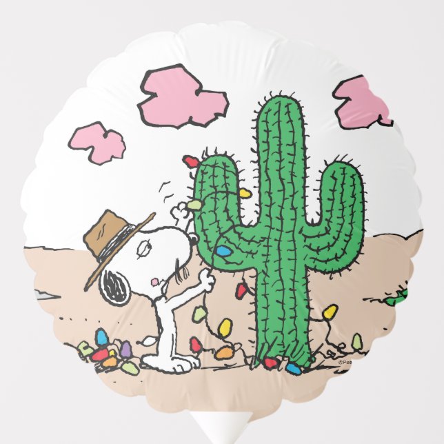 Peanuts | Spike Decorates for Christmas Balloon (Front)