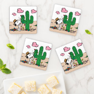 Peanuts Spike Decorates for Christmas Coaster Set