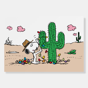 Peanuts   Spike Decorates for Christmas Foam Board