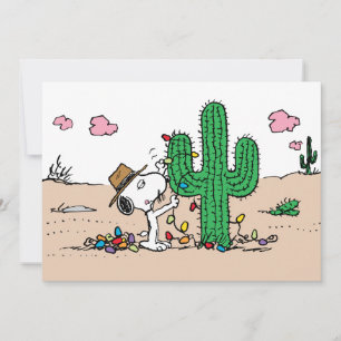 Peanuts   Spike Decorates for Christmas Holiday Card