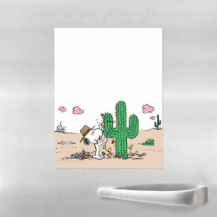 Peanuts Spike Decorates for Christmas Magnetic Dry Erase Sheet