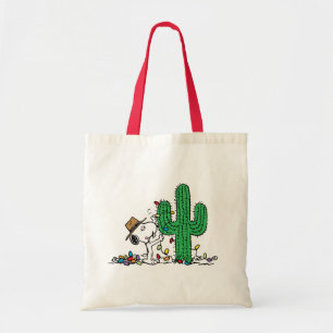 Peanuts Spike Decorates for Christmas Tote Bag