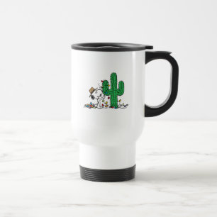 Peanuts Spike Decorates for Christmas Travel Mug