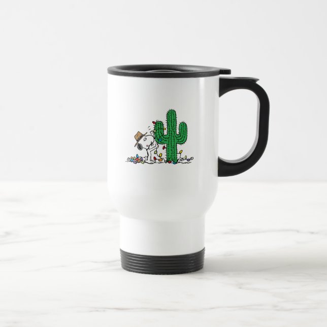 Peanuts | Spike Decorates for Christmas Travel Mug (Right)