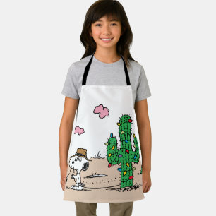 Peanuts Spike Decorates for the Holiday Apron