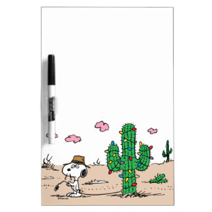Peanuts   Spike Decorates for the Holiday Dry Erase Board