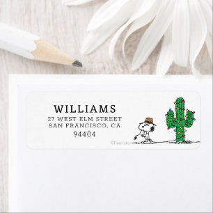 Peanuts   Spike Decorates for the Holiday Label