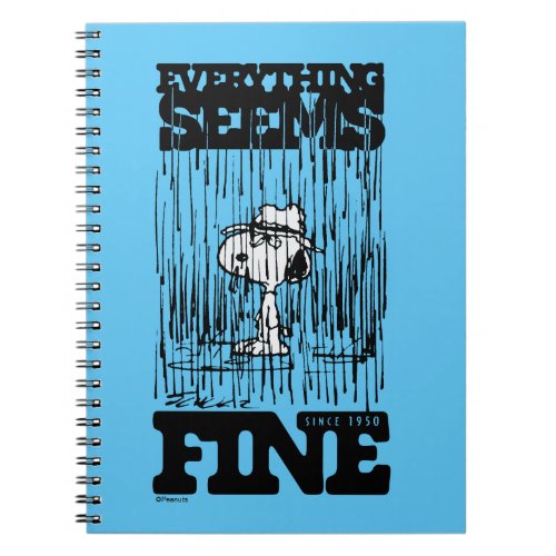 Peanuts  Spike Everything Seems Fine Notebook