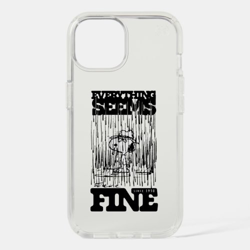 Peanuts  Spike Everything Seems Fine iPhone 15 Case