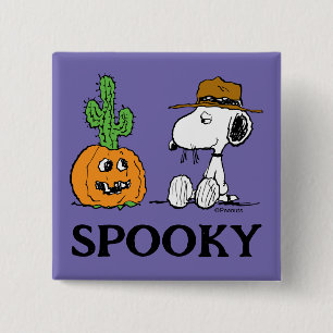 Peanuts Spike's Desert Halloween Button