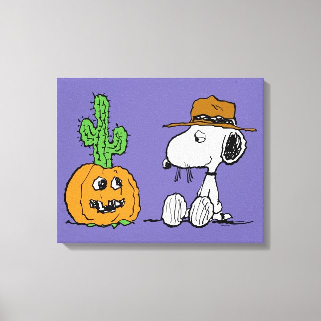 Peanuts | Spike's Desert Halloween Canvas Print (Front)