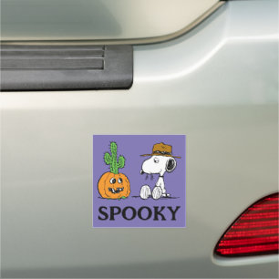 Peanuts   Spike's Desert Halloween Car Magnet