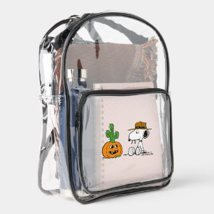 Peanuts Spike's Desert Halloween Clear Backpack