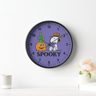 Peanuts Spike's Desert Halloween Clock