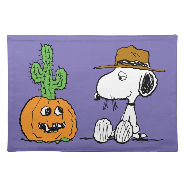 Peanuts | Spike's Desert Halloween Cloth Placemat (Front)