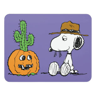 Peanuts   Spike's Desert Halloween Door Sign