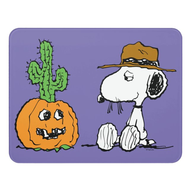 Peanuts | Spike's Desert Halloween Door Sign (Contemporary Front)