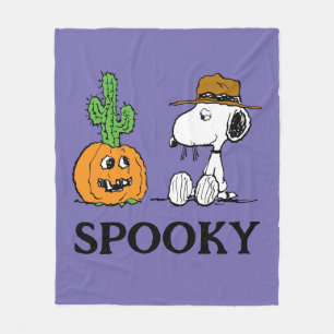 Peanuts Spike's Desert Halloween Fleece Blanket