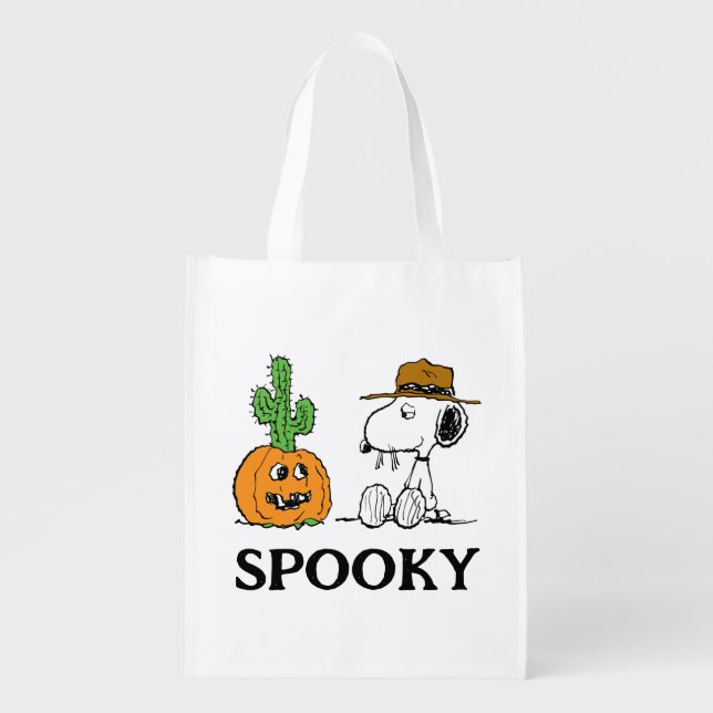 Peanuts | Spike's Desert Halloween Grocery Bag (Front)