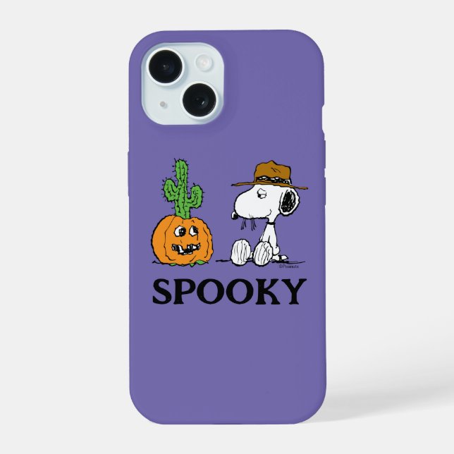 Peanuts | Spike's Desert Halloween Iphone Case (Back)