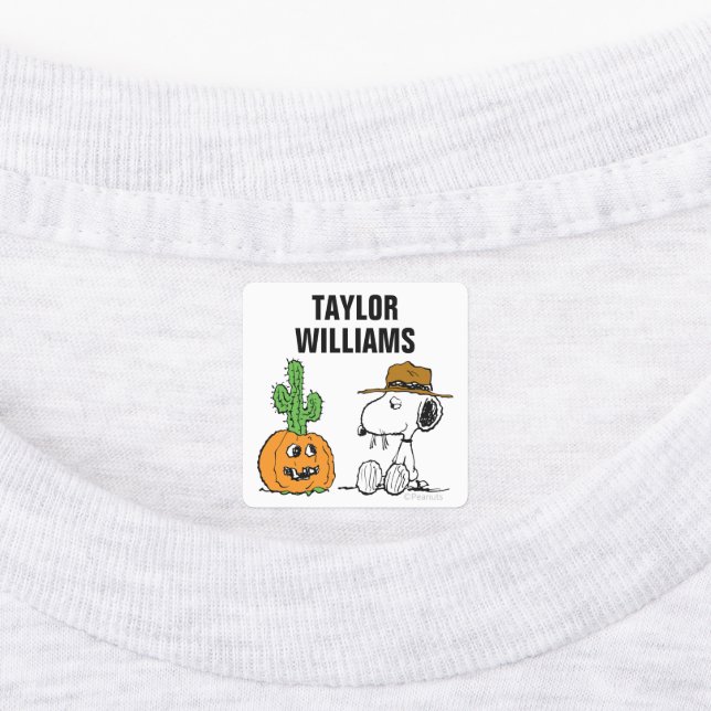 Peanuts | Spike's Desert Halloween Kids' Labels (Affixed)