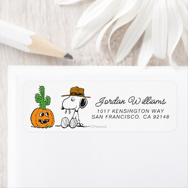 Peanuts | Spike's Desert Halloween Label (Insitu)