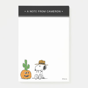 Peanuts Spike's Desert Halloween Post-it Notes