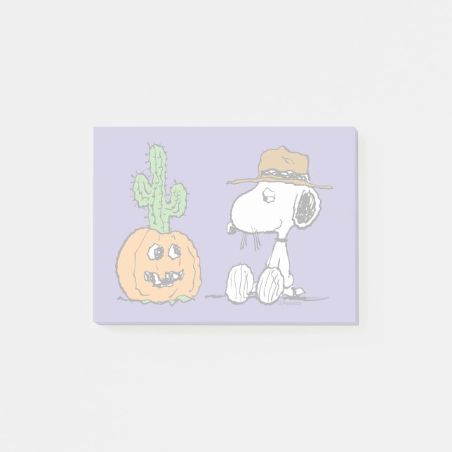 Peanuts | Spike's Desert Halloween Post-it Notes (Front)