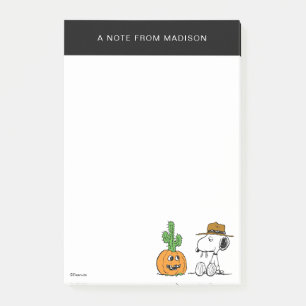 Peanuts Spike's Desert Halloween Post-it Notes