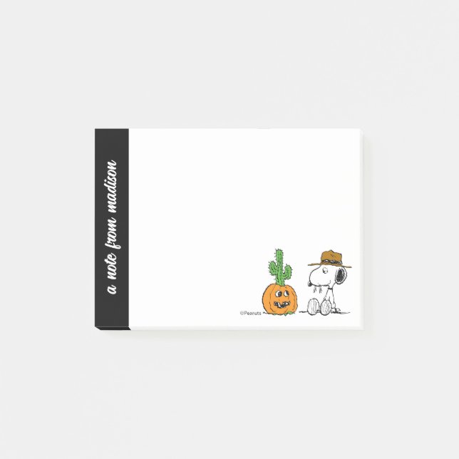 Peanuts | Spike's Desert Halloween Post-it Notes (Front)