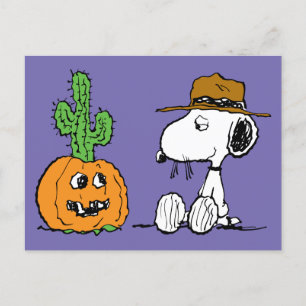 Peanuts   Spike's Desert Halloween Postcard