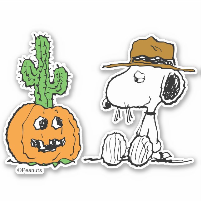 Peanuts | Spike's Desert Halloween Sticker (Front)