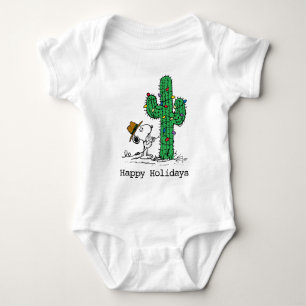 Peanuts Spike's Holiday Cactus Baby Bodysuit