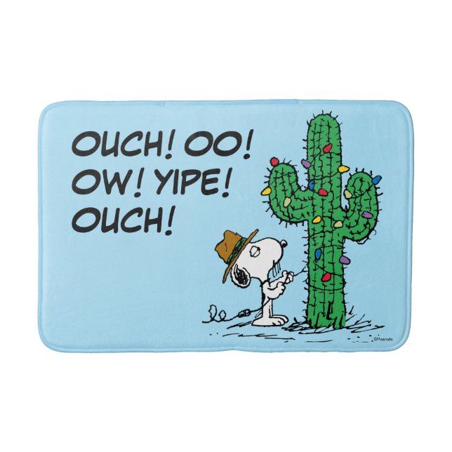 Peanuts | Spike's Holiday Cactus Bath Mat (Front)