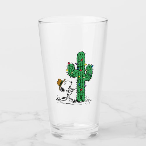 Peanuts  Spikes Holiday Cactus Glass