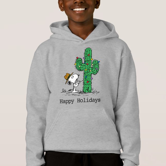 Peanuts | Spike's Holiday Cactus Hoodie (Front)