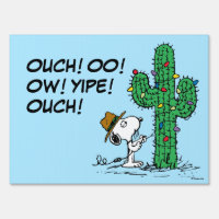 Peanuts | Spike's Holiday Cactus Sign