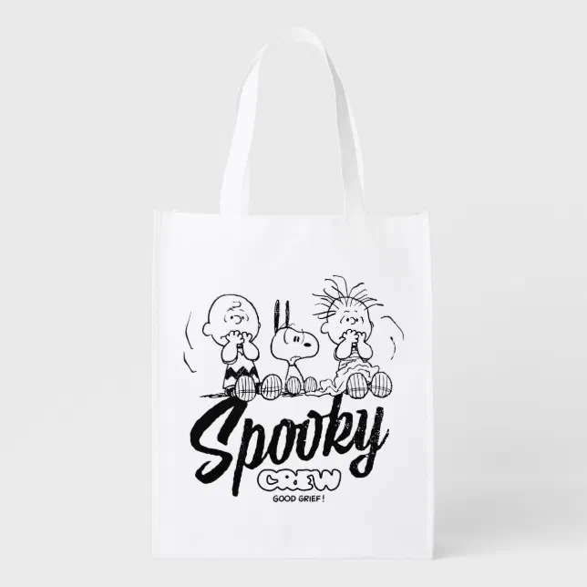 Peanuts | Spooky Crew Good Grief! Grocery Bag