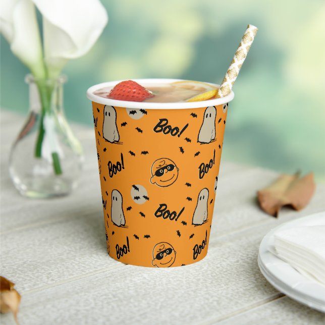 Peanuts | Spooky Crew Halloween Pattern Paper Cups (Insitu)