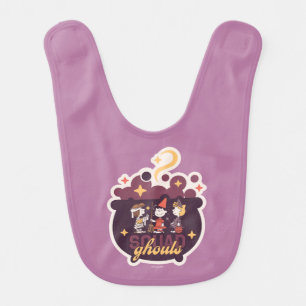 Peanuts Squad Ghouls Cauldron Halloween Baby Bib