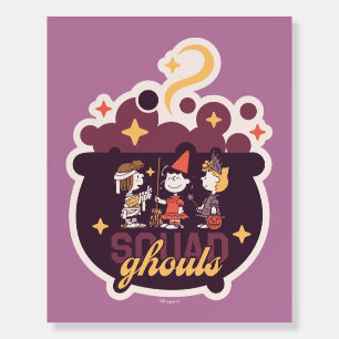 Peanuts Squad Ghouls Cauldron Halloween Foam Board