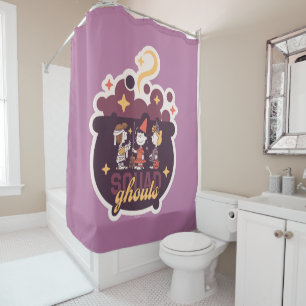 Peanuts Squad Ghouls Cauldron Halloween Shower Curtain