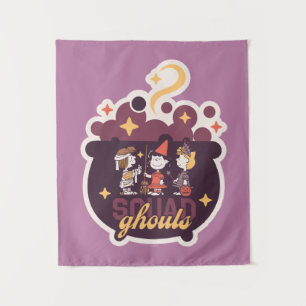 Peanuts Squad Ghouls Cauldron Halloween Tapestry