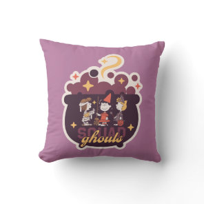 Peanuts Squad Ghouls Cauldron Halloween Throw Pillow