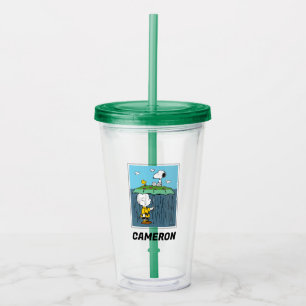 Peanuts   Sunny Day Rainy Day Half & Half Acrylic Tumbler