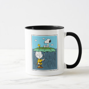 Peanuts   Sunny Day Rainy Day Half & Half Mug