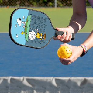 Peanuts Sunny Day Rainy Day Half & Half Pickleball Paddle