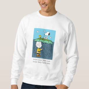 Peanuts   Sunny Day Rainy Day Half & Half Sweatshirt